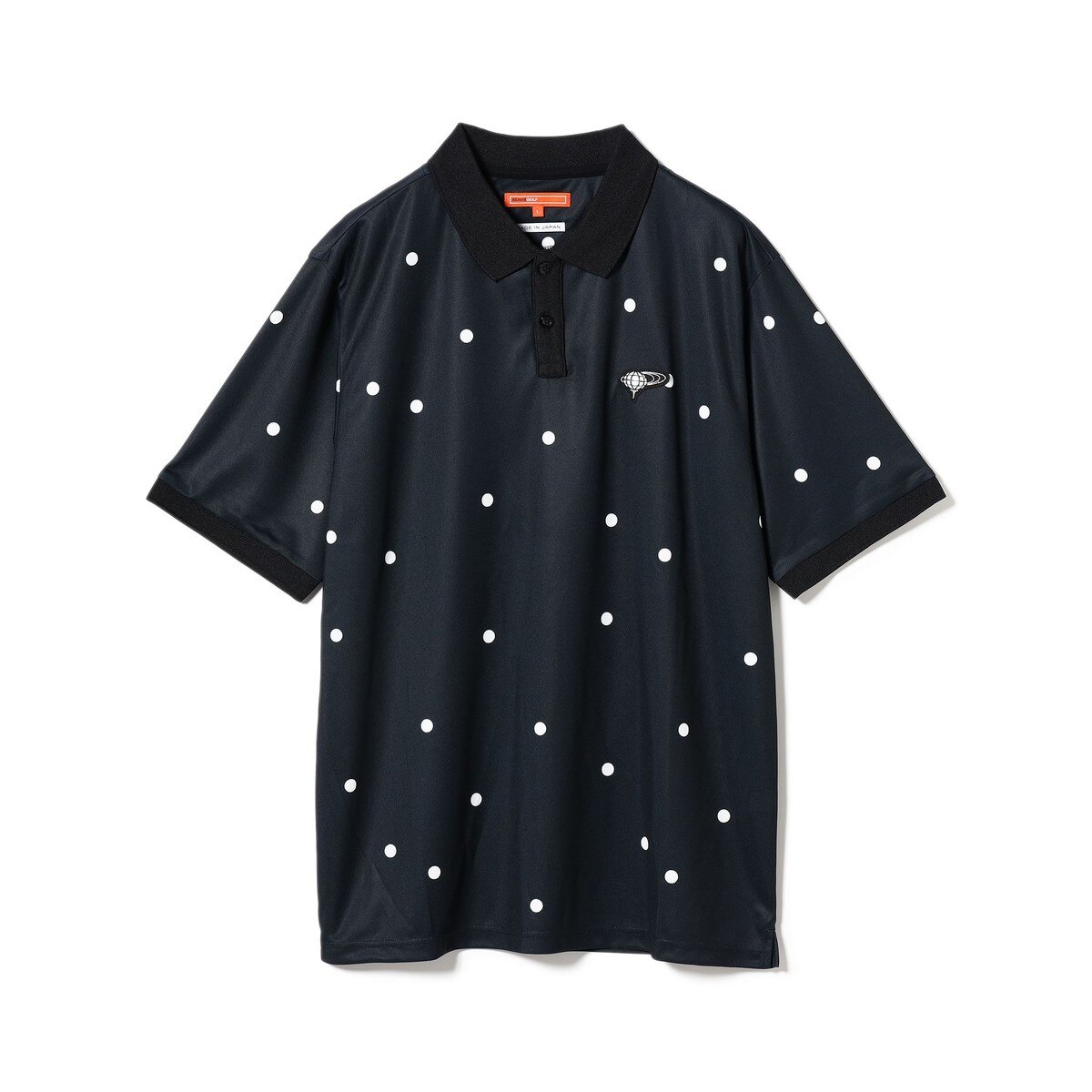 ORANGE LABEL ドットプリント クレリック ポロシャツ(半袖シャツ
