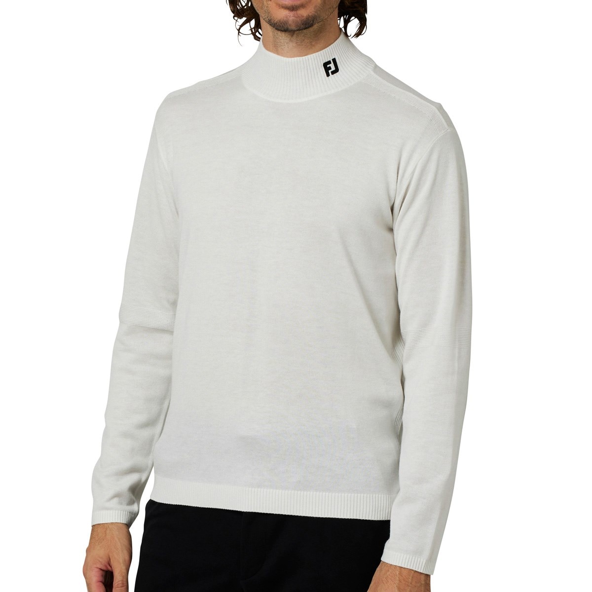 ストレッチ ハイネック長袖セーターシャツ(中間着(セーター