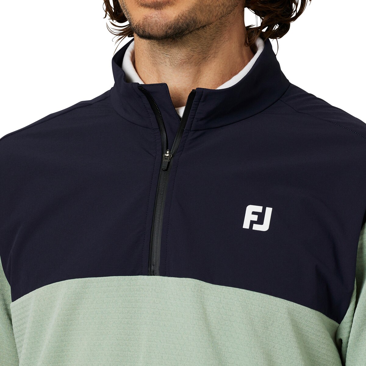 ストレッチ ハイブリッド3Dハーフジップジャケット(アウター(ブルゾン