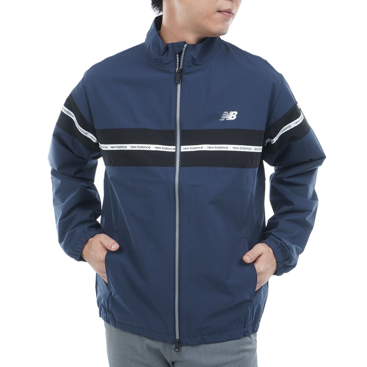 ☆【新品】new balance golfポケッタブル　フルジップ　ジャケット New Balance Golf GOLF ニューバランスゴルフ ゴルフウェア