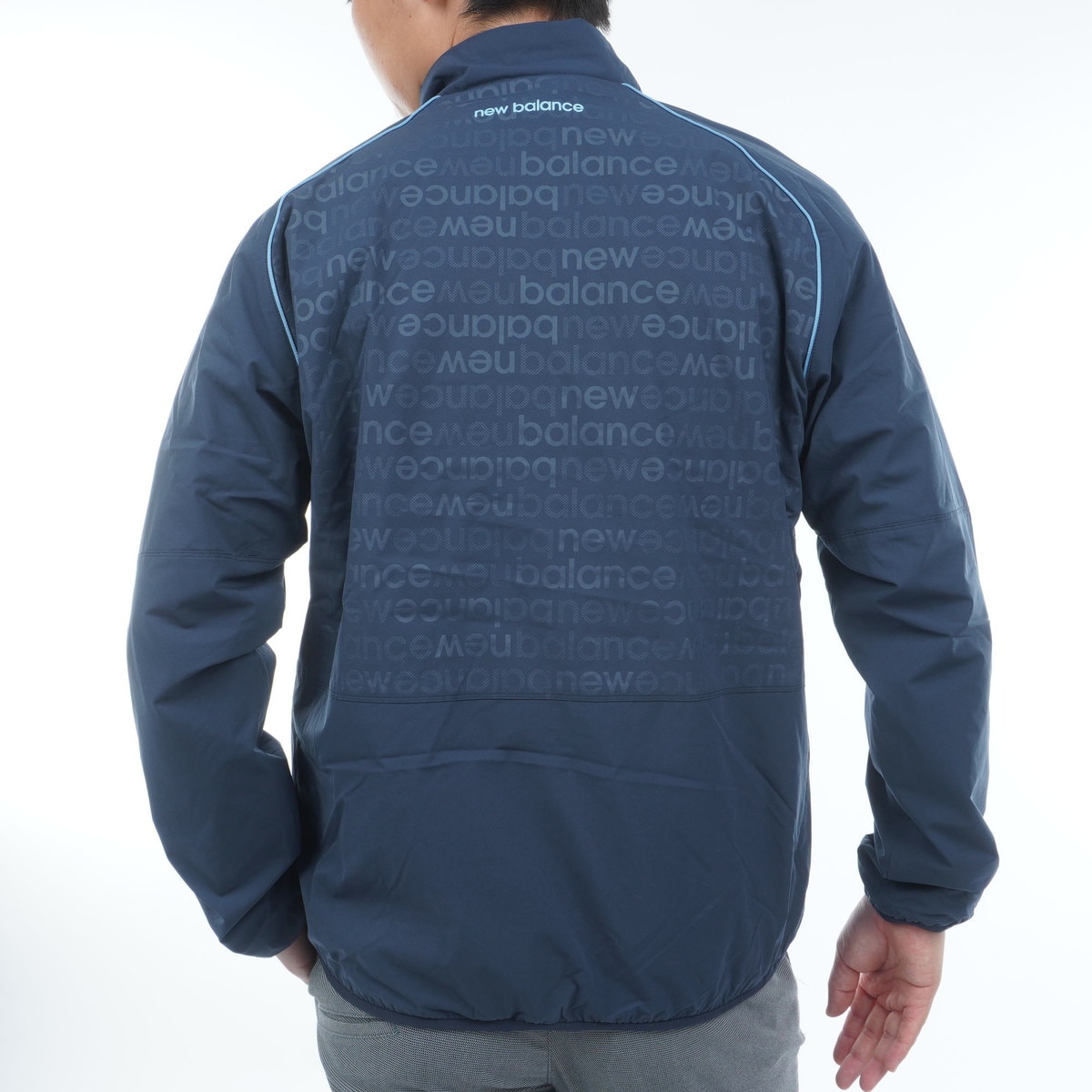 マットタフタ ロゴエンボス×ソリッド フルジップブルゾン(アウター