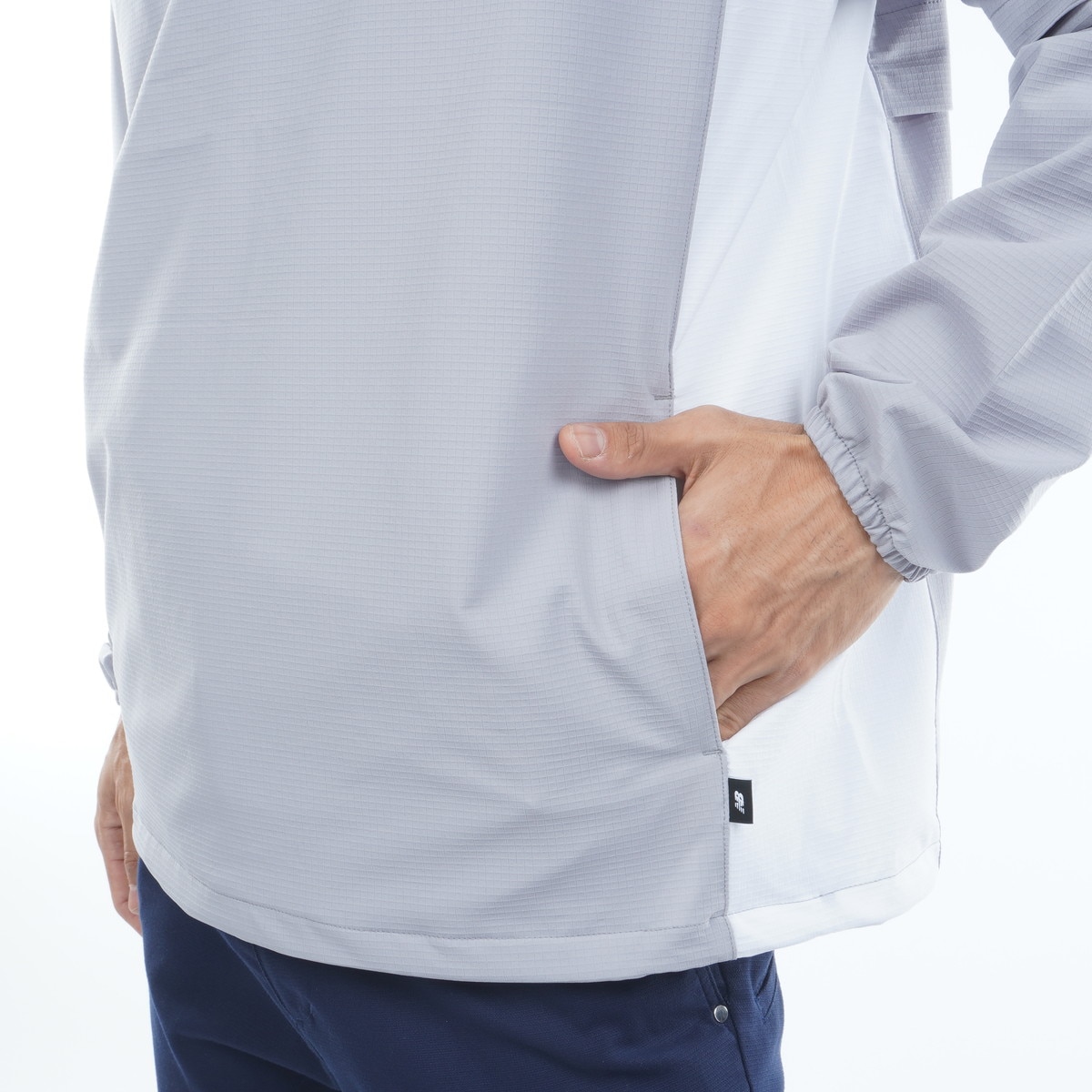 2WAY リップストップ ストレッチ クルーネックスニードジャケット