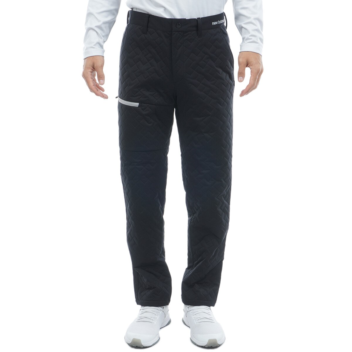 美品　NEW BALANCE GOLF ソニックキルトテーパードロングパンツ チェッカープレートソニックキルト ストレッチ テーパードパンツ