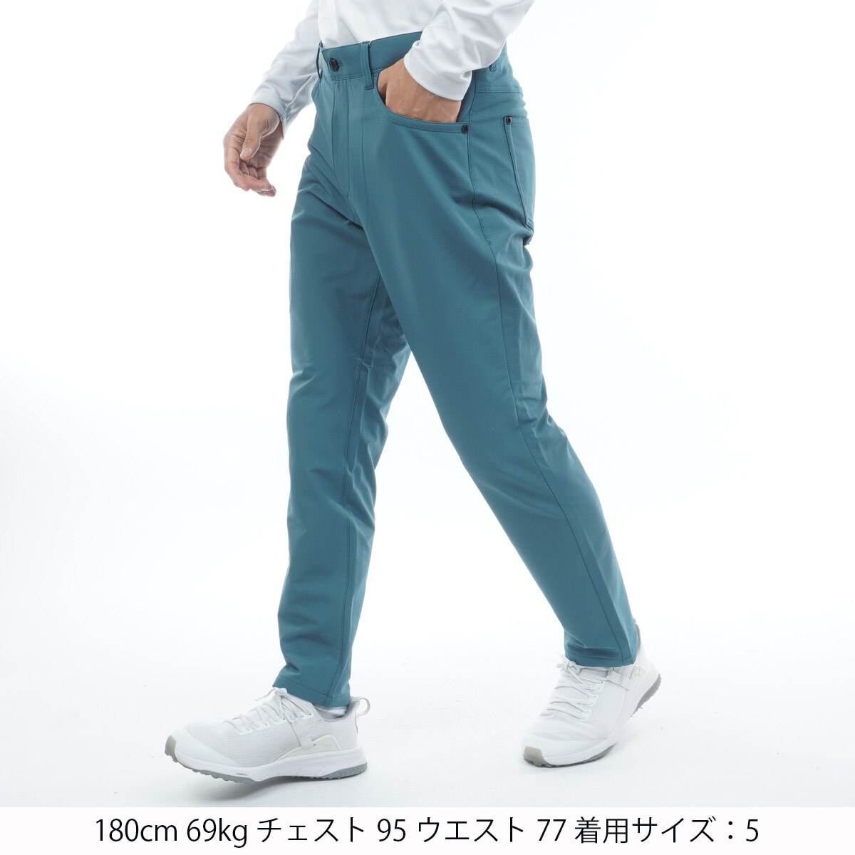 ドビーソフトシェル裏起毛 ストレッチ テーパードロングパンツ(ロング