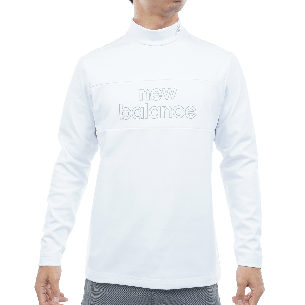 ニューバランス] ゴルフ メンズ 長袖 モックネックシャツ (モノグラム