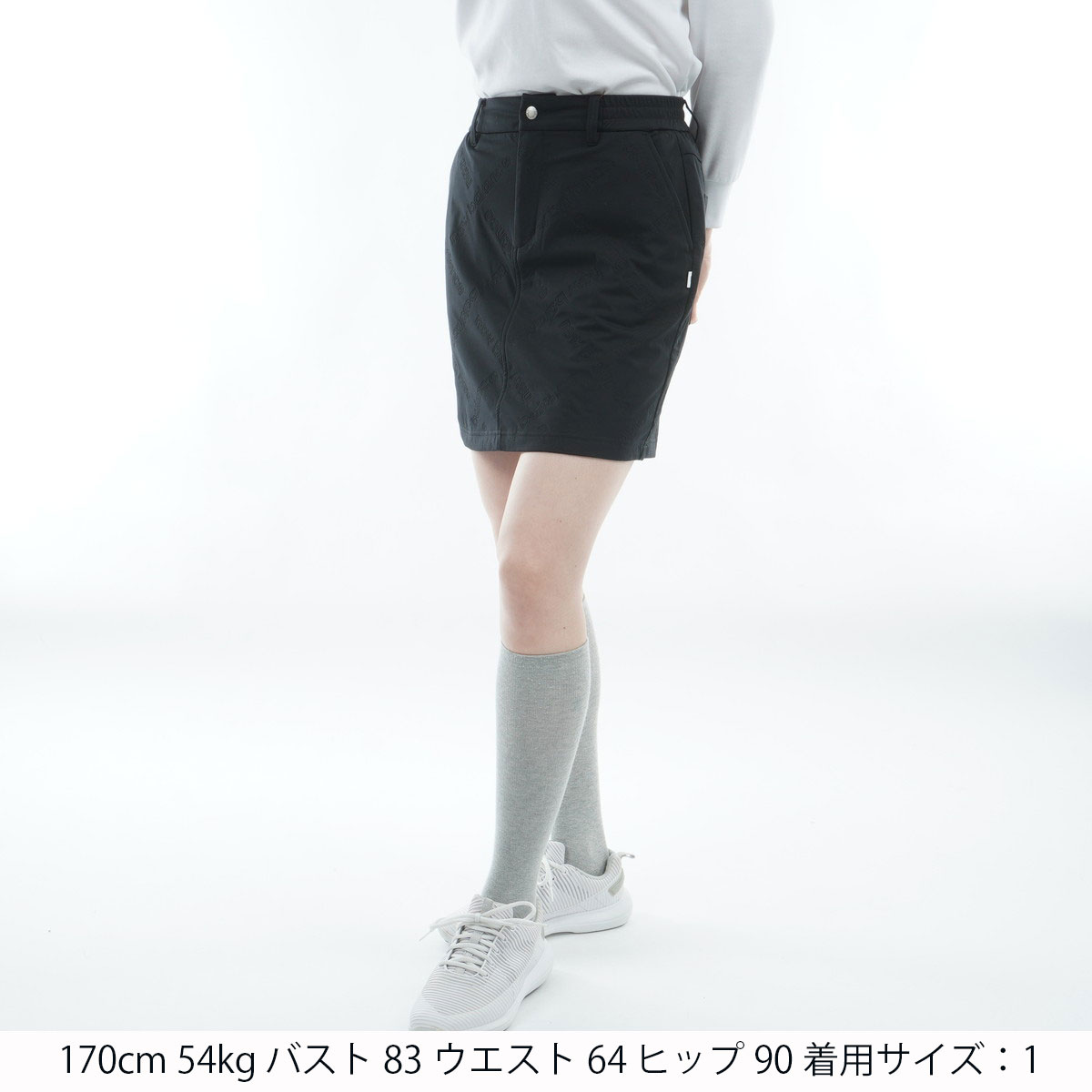 天竺ラミ ロゴダイヤキルト ストレッチスカート レディス(スカート