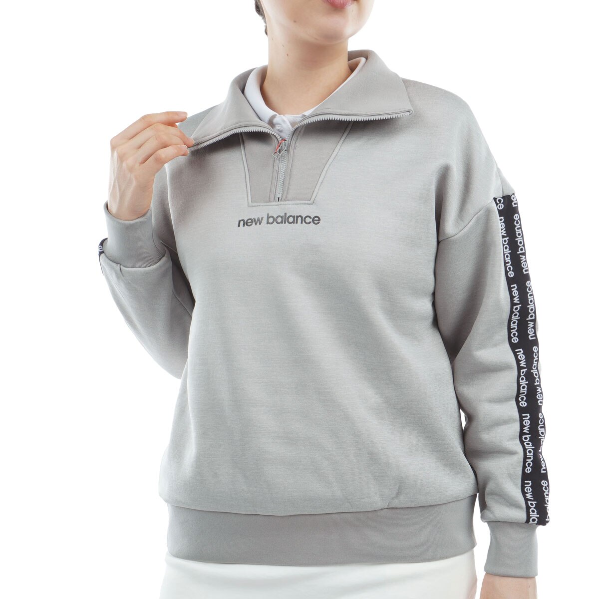 インレイ裏フリース ハーフジッププルオーバー レディス(中間着