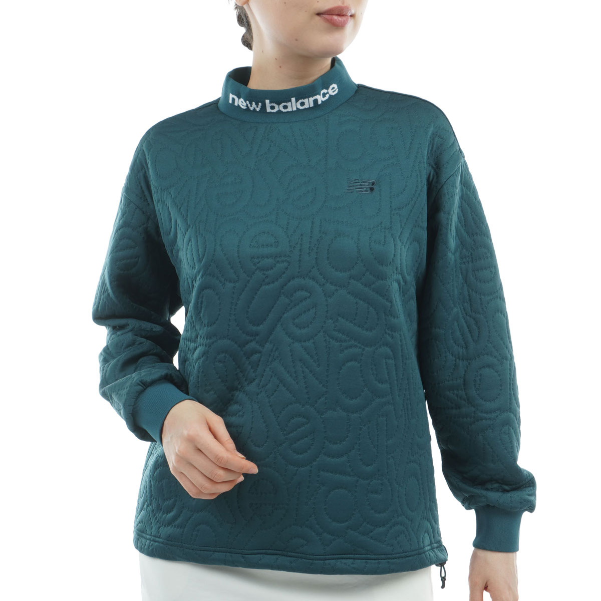 ロゴキルトジャカード モックネックプルオーバー レディス(中間着