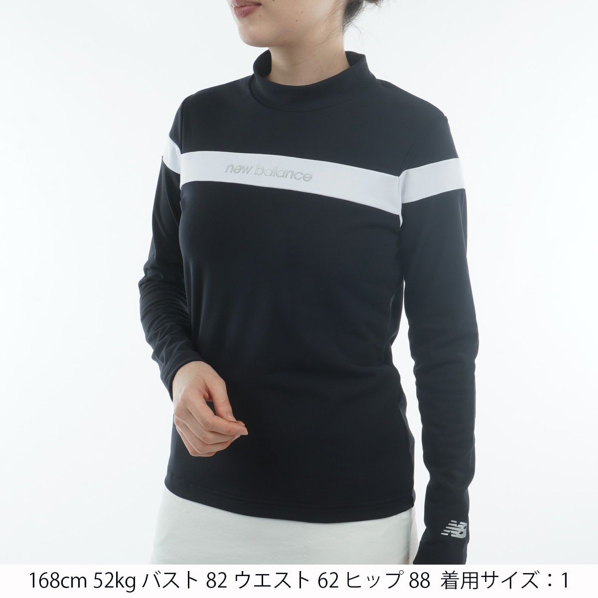 バックピケ 長袖モックネックプルオーバー レディス(長袖シャツ