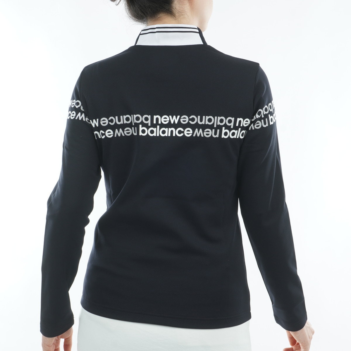 ベア天竺裏フリース 長袖モックネックプルオーバー レディス(長袖