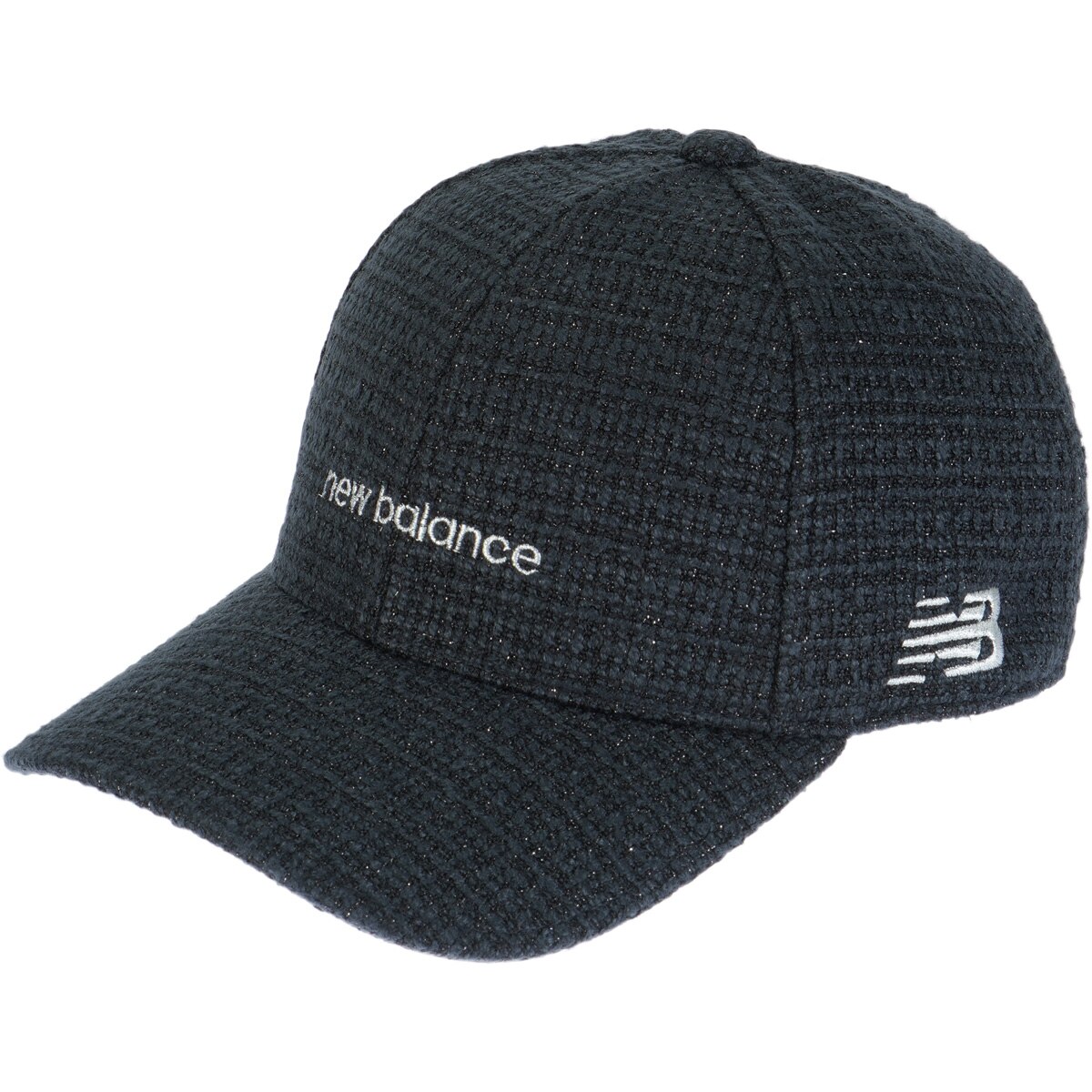 ツイード ロゴ刺繍 シックスパネルキャップ レディス(【女性】キャップ