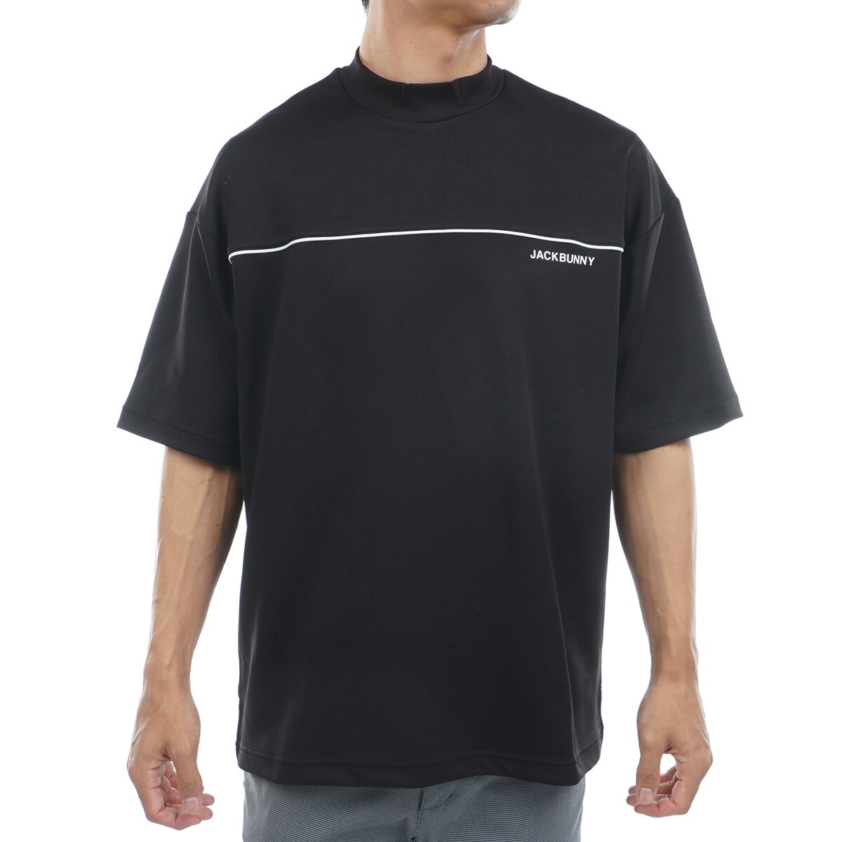 天竺ポンチ 五分袖モックネックシャツ(半袖シャツ・ポロシャツ)|Jack