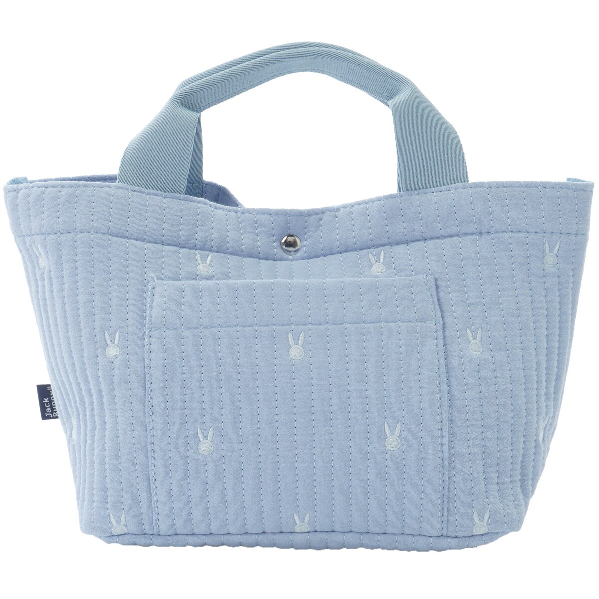 新品 ジャックバニー カートバッグ ネイビー　ゴルフ　うさぎ うさぎ総柄刺繍カートバッグ(ラウンドバッグ)|Jack Bunny