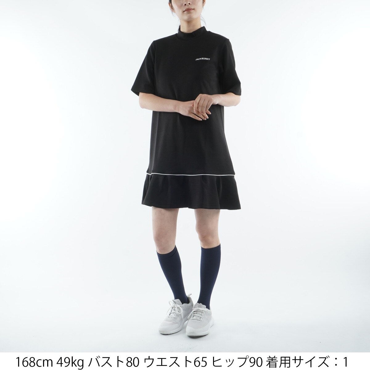 Jack Bunny!! グレー 半袖ワンピース サイズ1（M） Jack Bunny!! 【PREMIUM SALE】Jack by PEARLY GATES ジャック