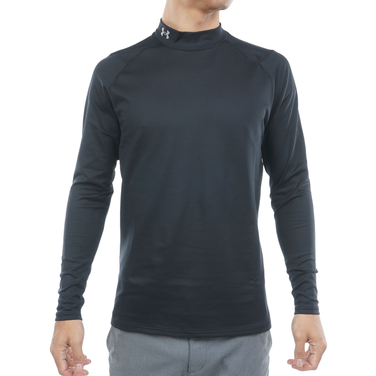 コールドギア UA INFRARED FITTED ストレッチ モックネック長袖シャツ