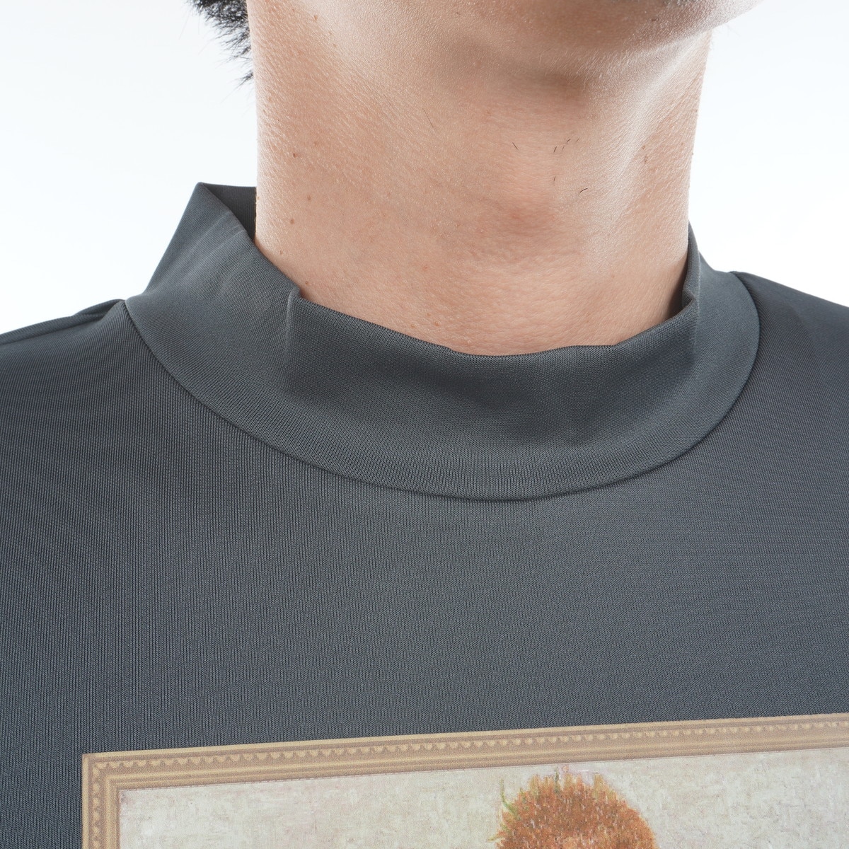 ストレッチ VIVAHE ART 絵画プリント長袖プルオーバー(長袖シャツ