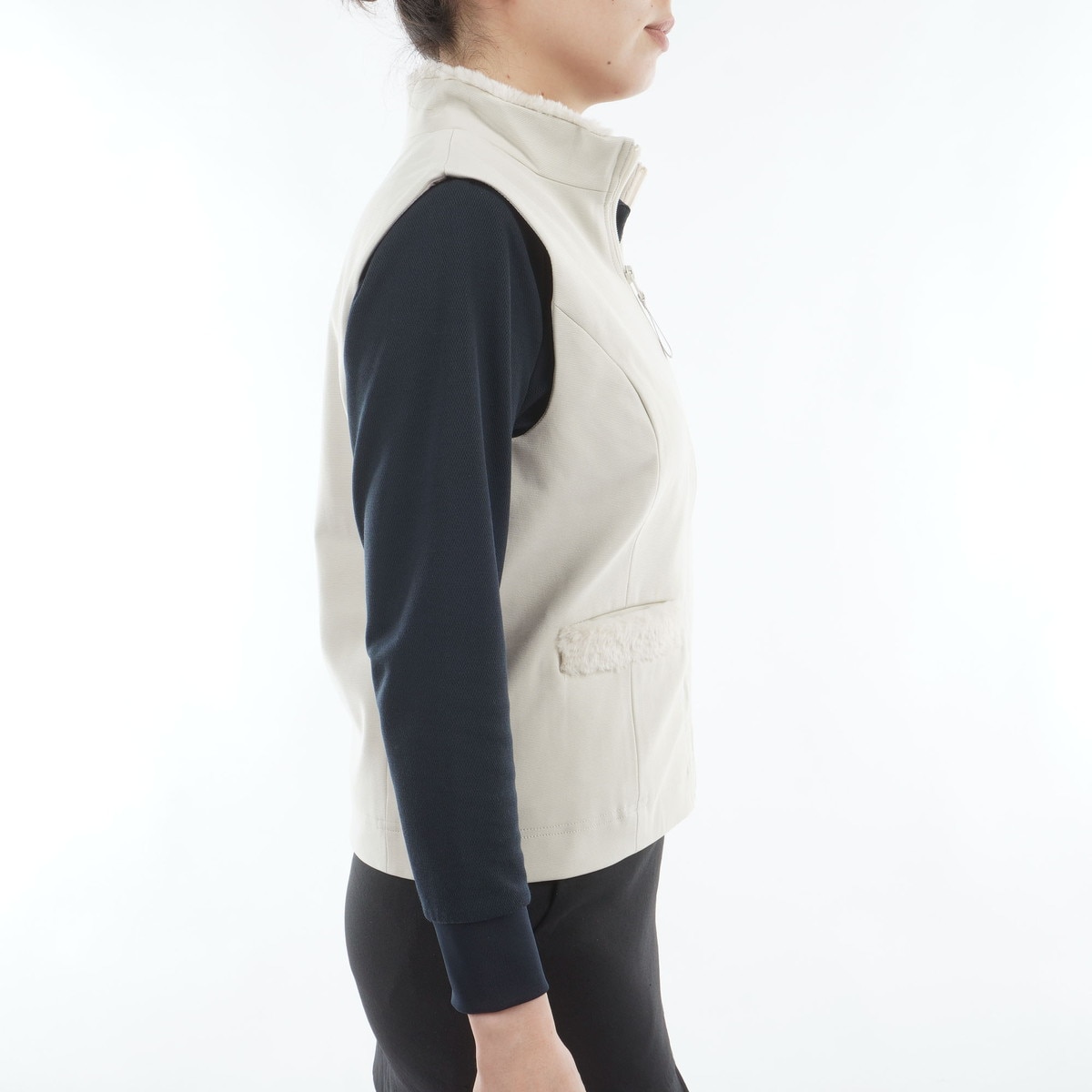 ストレッチ ファーポケットベスト レディス(ベスト)|VIVA HEART