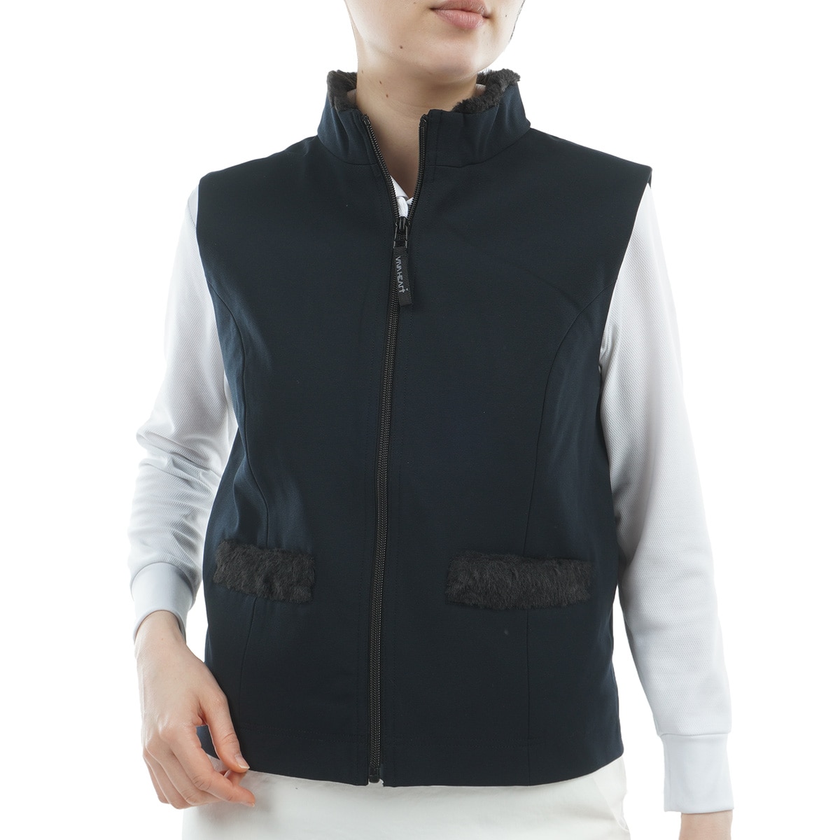 ストレッチ ファーポケットベスト レディス(ベスト)|VIVA HEART