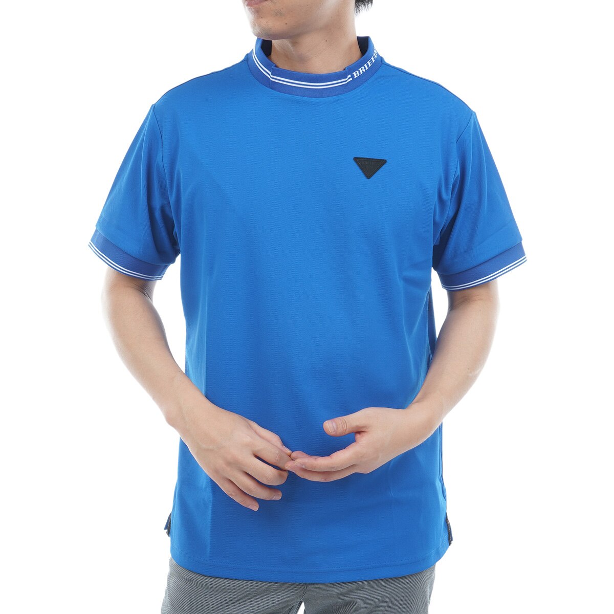 LA ミニライン ハイネック半袖シャツ(半袖シャツ・ポロシャツ