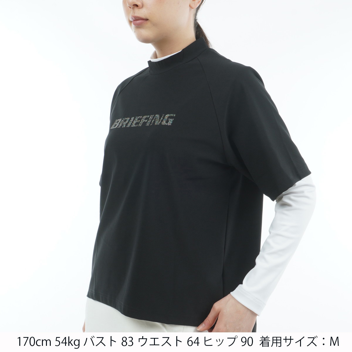 EARTH RF ハイネック半袖プルオーバー レディス(中間着(セーター