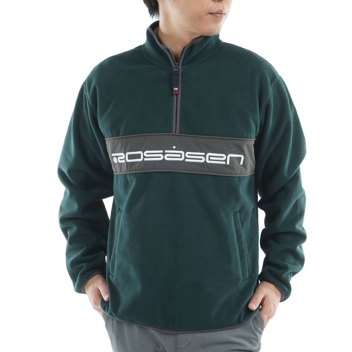 ウォームシールドフリース ハーフジップ切替プルオーバー(中間着