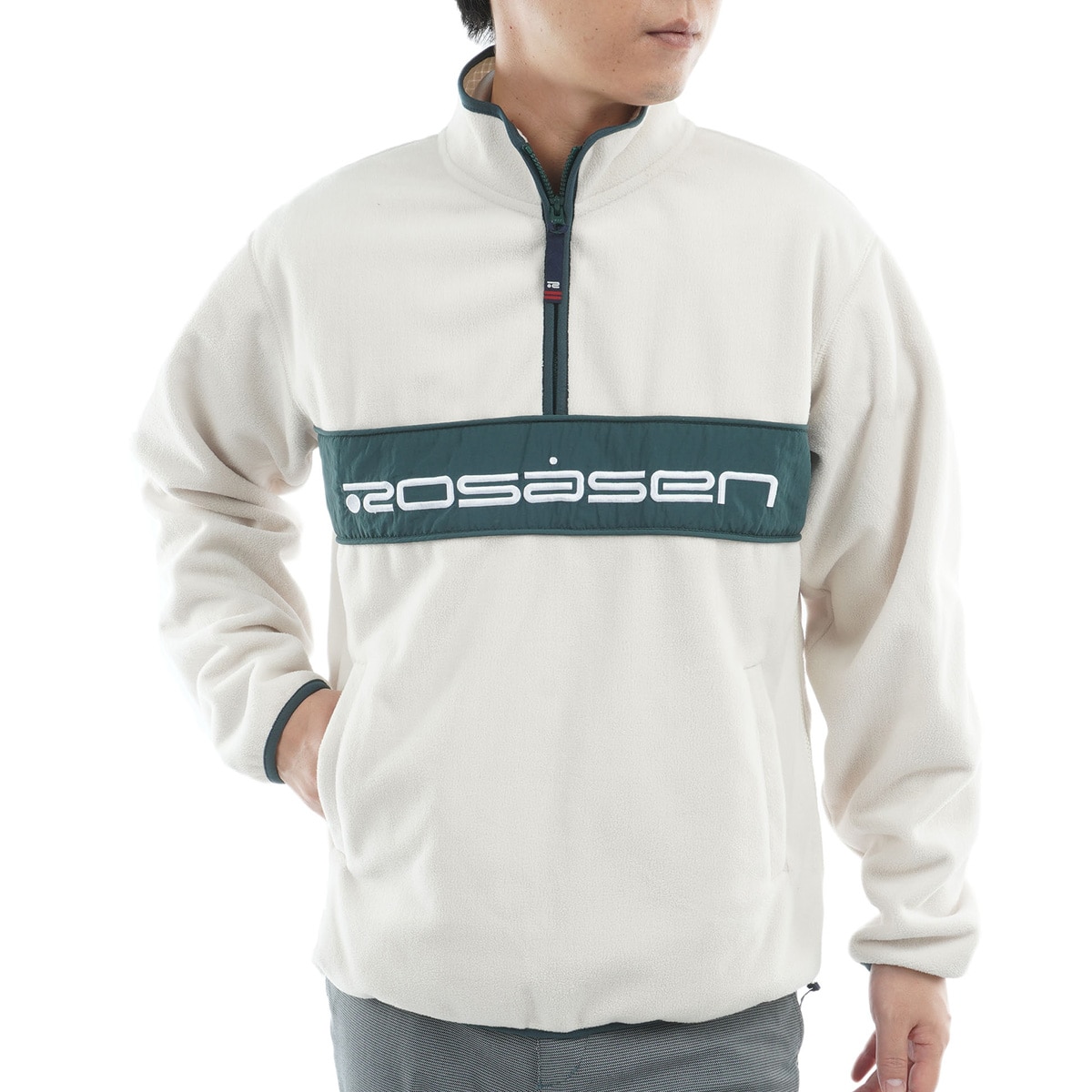 J. Lindeberg ハーフジップセーター Lサイズ 防風 J.LINDEBERG（ジェイ