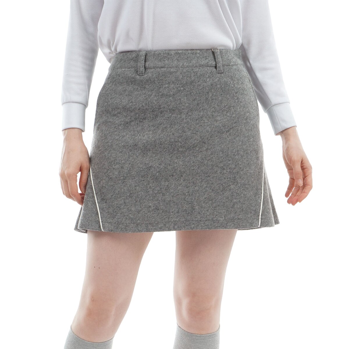 ロサーセン　ROSASEN　ストレッチ ツイードダンボール 配色パイピングスカート　レディス ストレッチ ツイードダンボール 配色パイピングスカート レディス