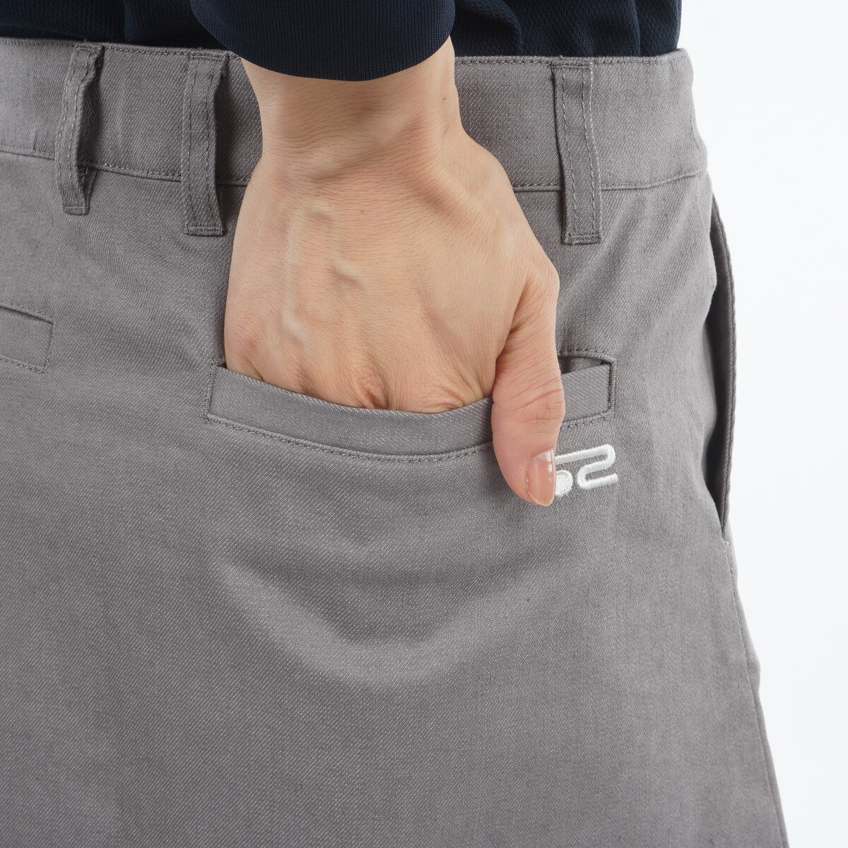 ストレッチ アシンメトリー プリーツスカート レディス(スカート