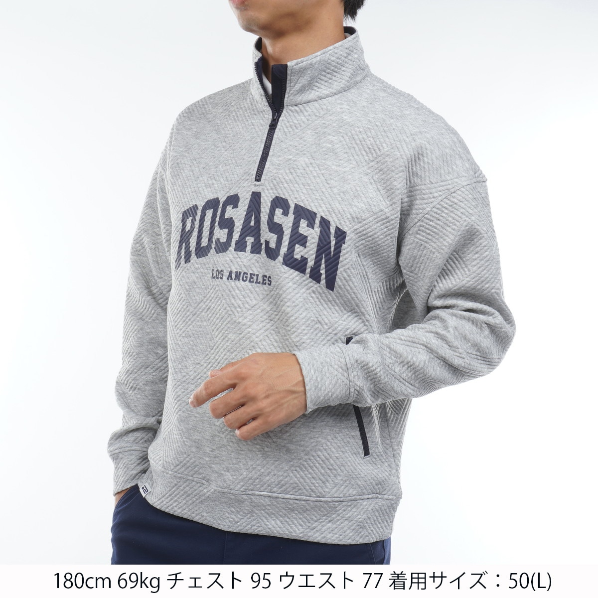 A-Line ストレッチ 膨れジャカード プルオーバー(中間着(セーター