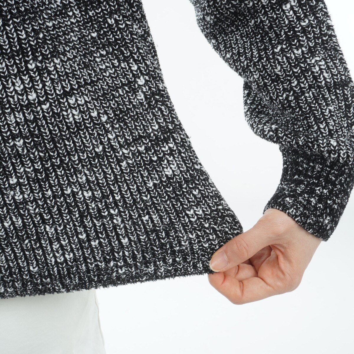 A-Line フェザーヤーン スラブ 片畦セーター レディス(中間着(セーター