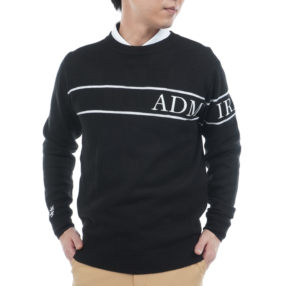 ビッグロゴ クルーネックセーター(中間着(セーター、トレーナー