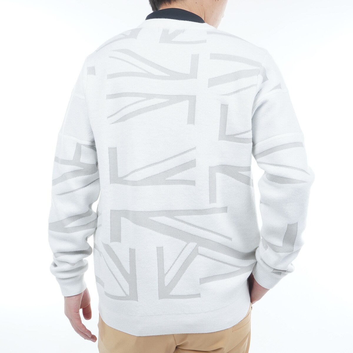 UJジャカード クルーネックセーター(中間着(セーター、トレーナー