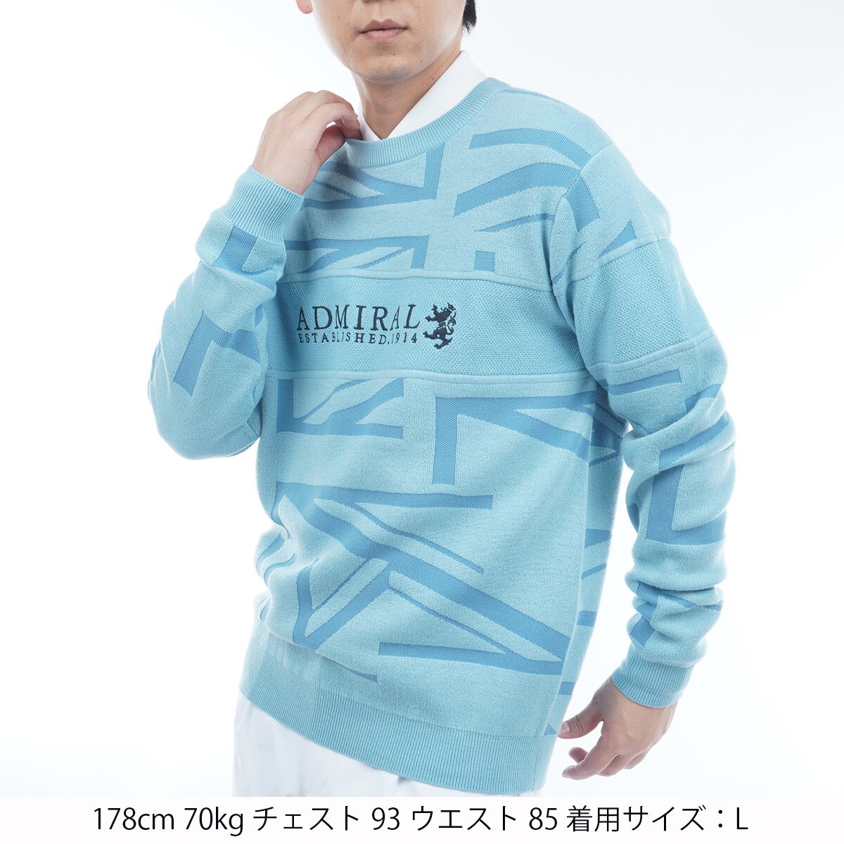 UJジャカード クルーネックセーター(中間着(セーター、トレーナー