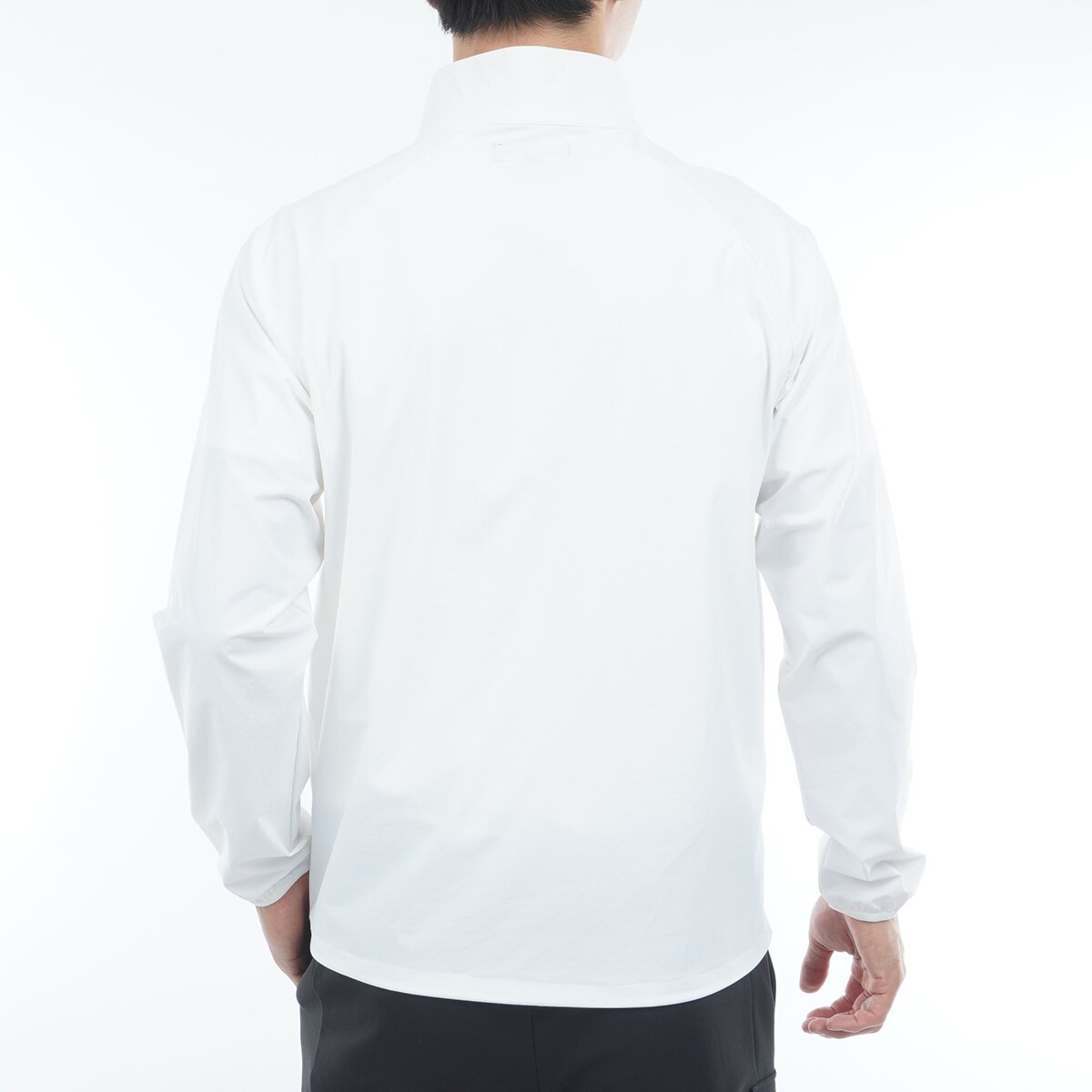 ストレッチ ハーフジップ スニードジャケット(アウター(ブルゾン