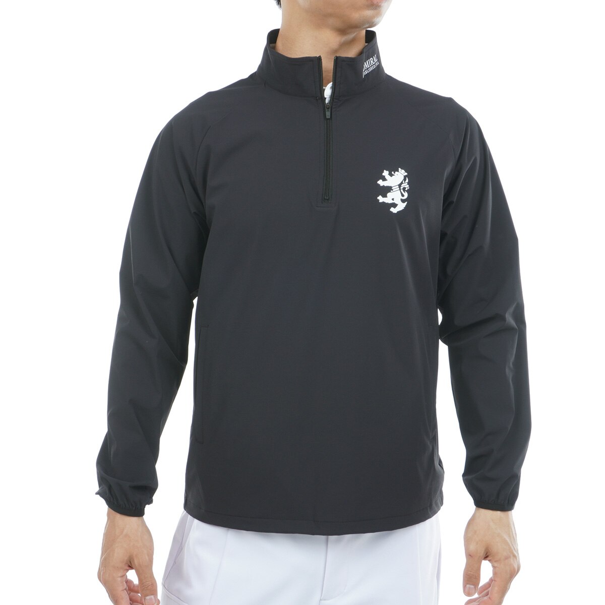 ストレッチ ハーフジップ スニードジャケット(アウター(ブルゾン