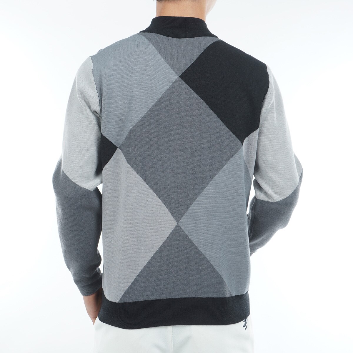 アーガイル ハイネックセーター(中間着(セーター、トレーナー