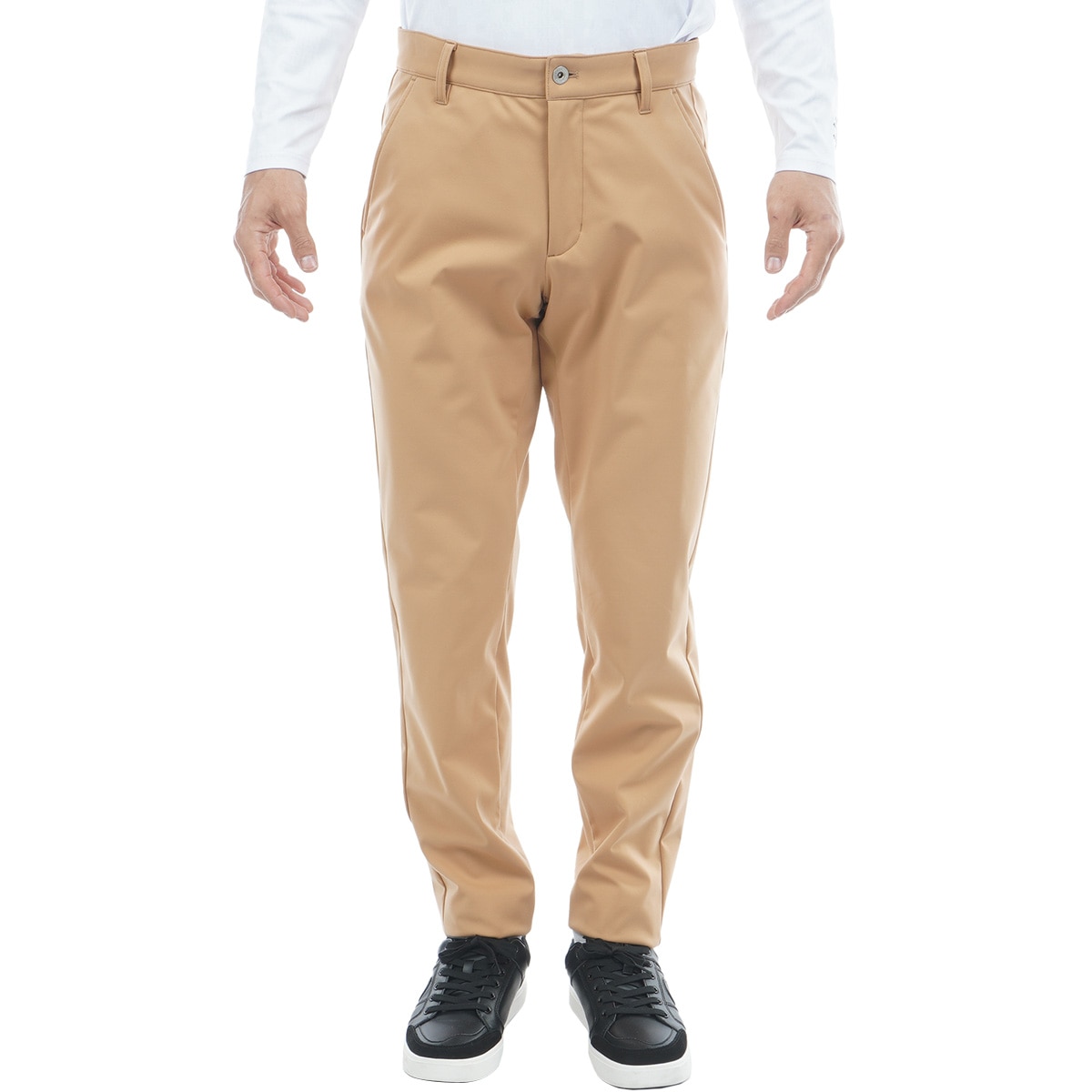 新品 アドミラルAdmiral メンズLダンボールテーパードパンツベージュ ストレッチ 防風フリース 裏起毛 ボンディングテーパードパンツ(ロング