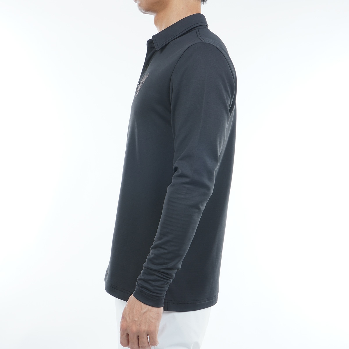 速ポカ 裏起毛 ストレッチ 長袖フラッグポロシャツ(長袖シャツ