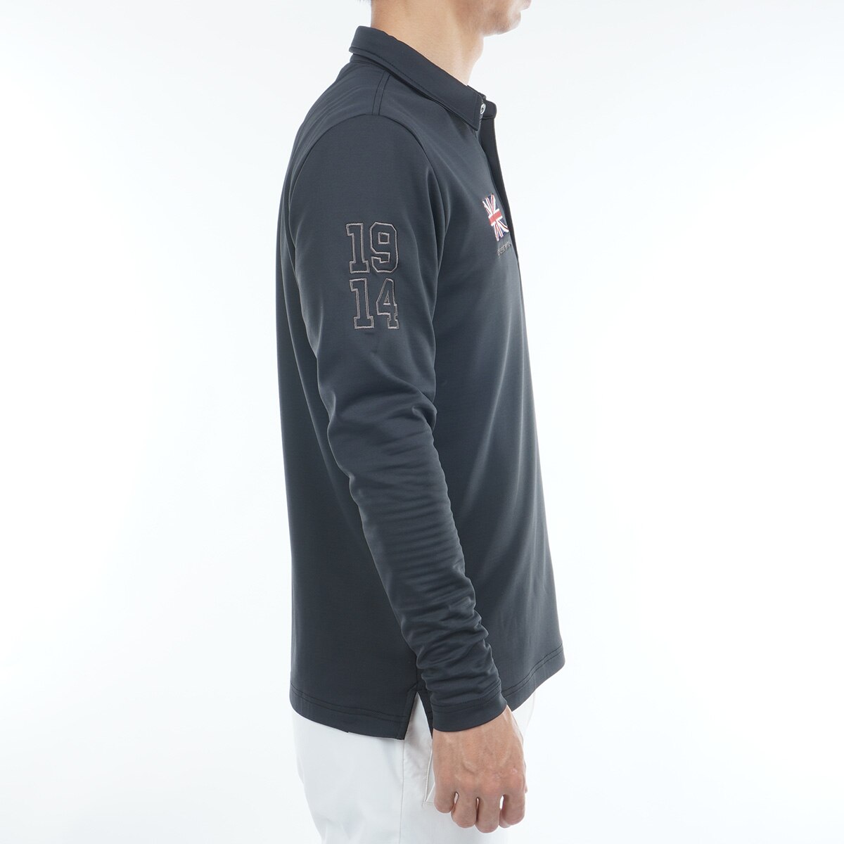 速ポカ 裏起毛 ストレッチ 長袖フラッグポロシャツ(長袖シャツ