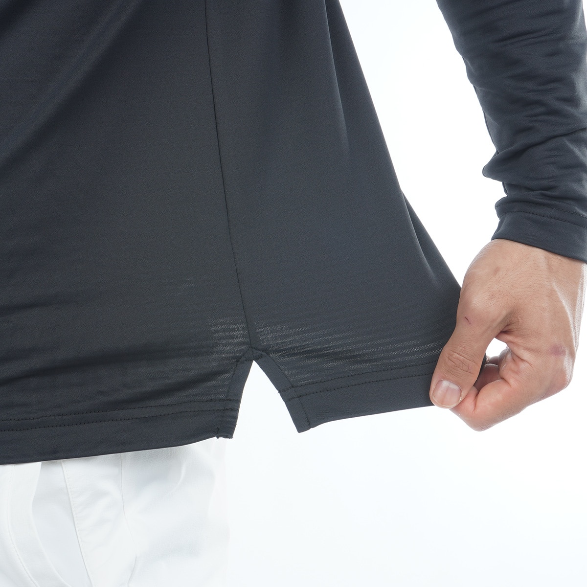 速ポカ 裏起毛 ストレッチ 長袖フラッグポロシャツ(長袖シャツ