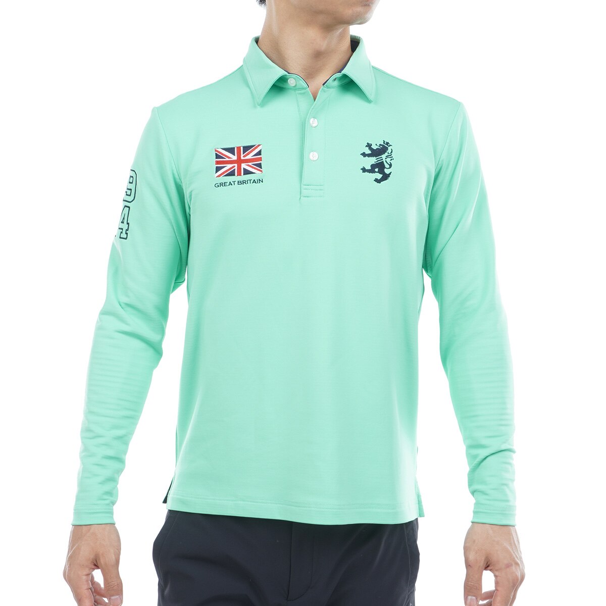 速ポカ 裏起毛 ストレッチ 長袖フラッグポロシャツ(長袖シャツ