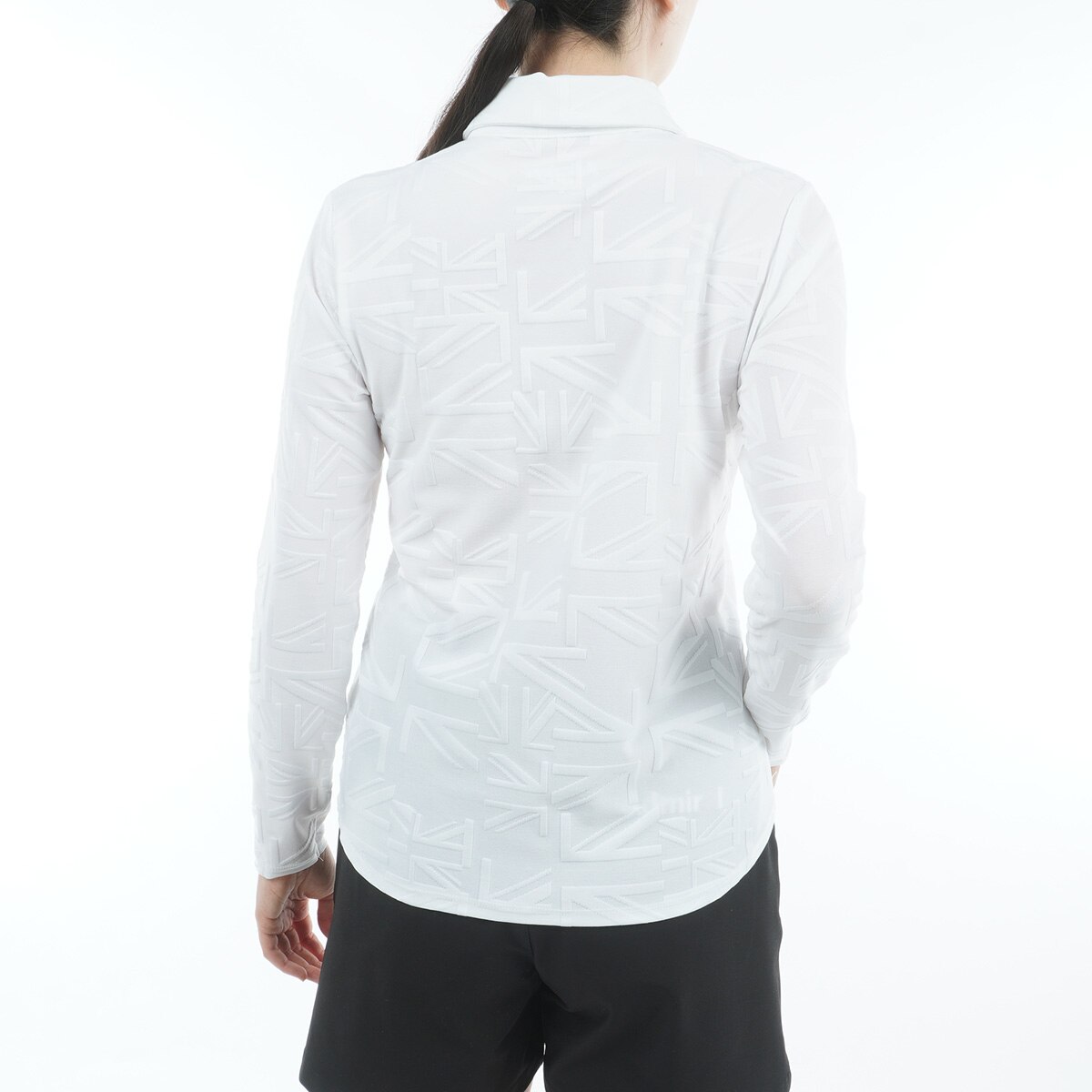 ストレッチ UJジャカード 長袖ポロシャツ レディス(長袖シャツ