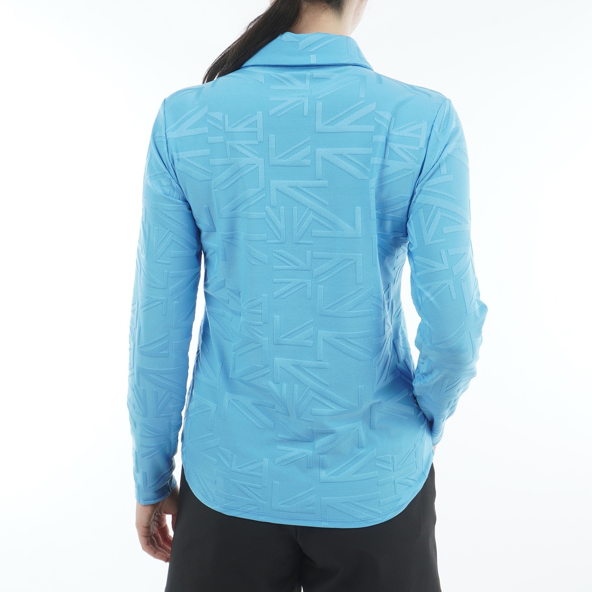 ストレッチ UJジャカード 長袖ポロシャツ レディス(長袖シャツ