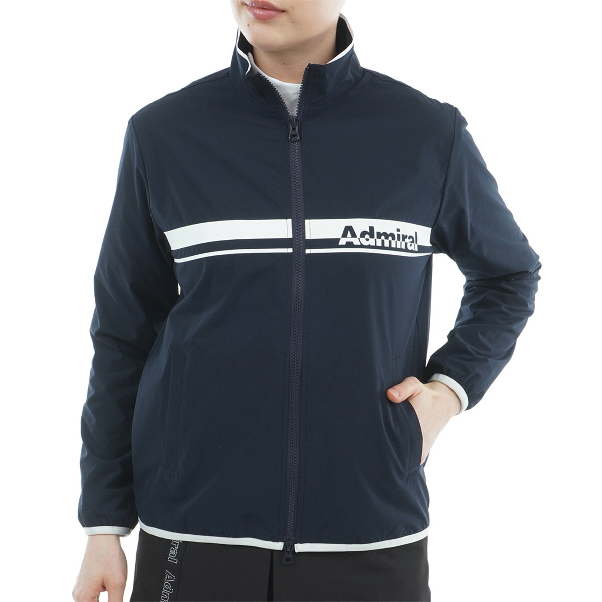 アドミラルゴルフ　ジャケット プリントファスナー ウィンドジャケット アドミラル(Admiral) ゴルフウェア ブルゾン プリントファスナー