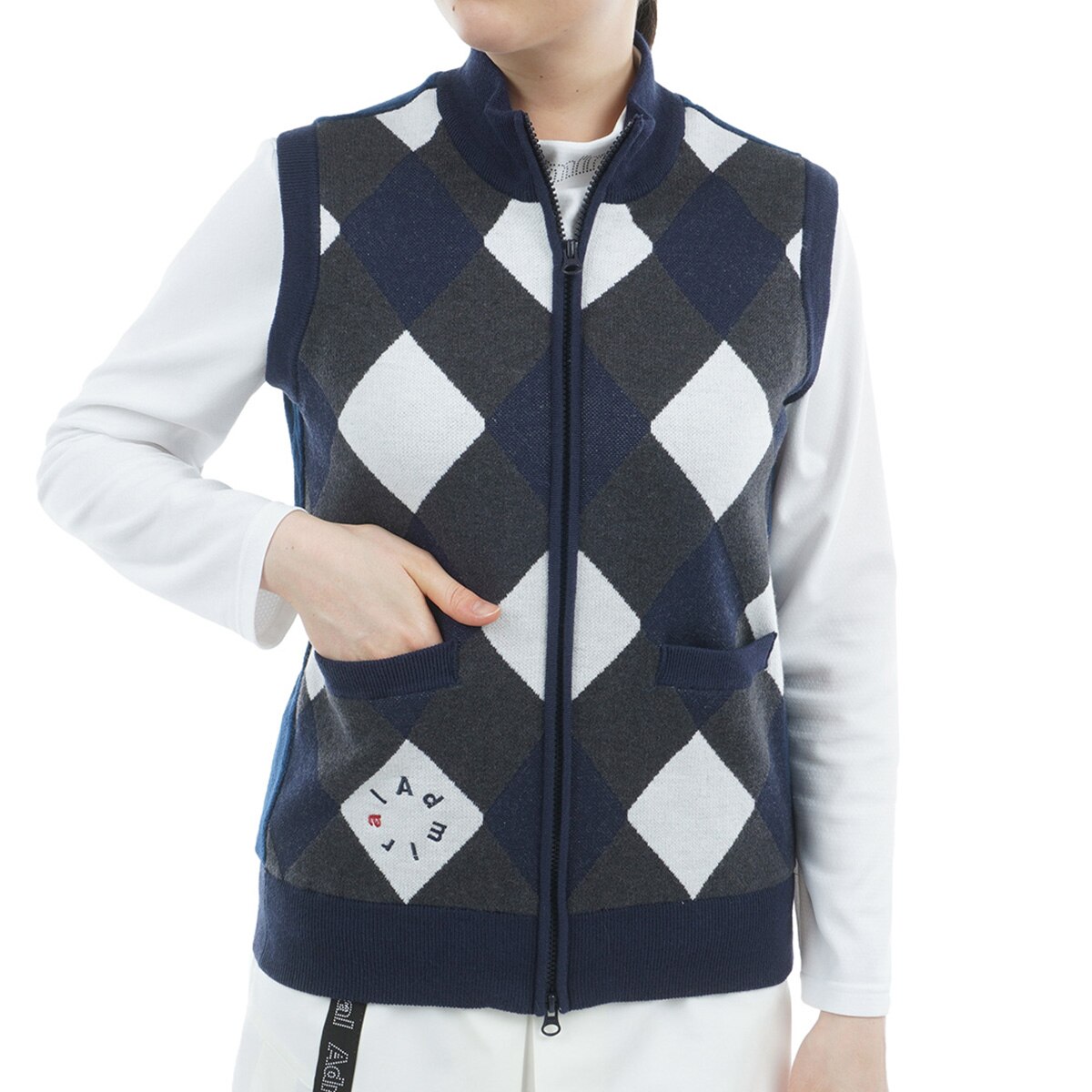 アーガイル バックボアジップベスト レディス(ベスト)|Admiral