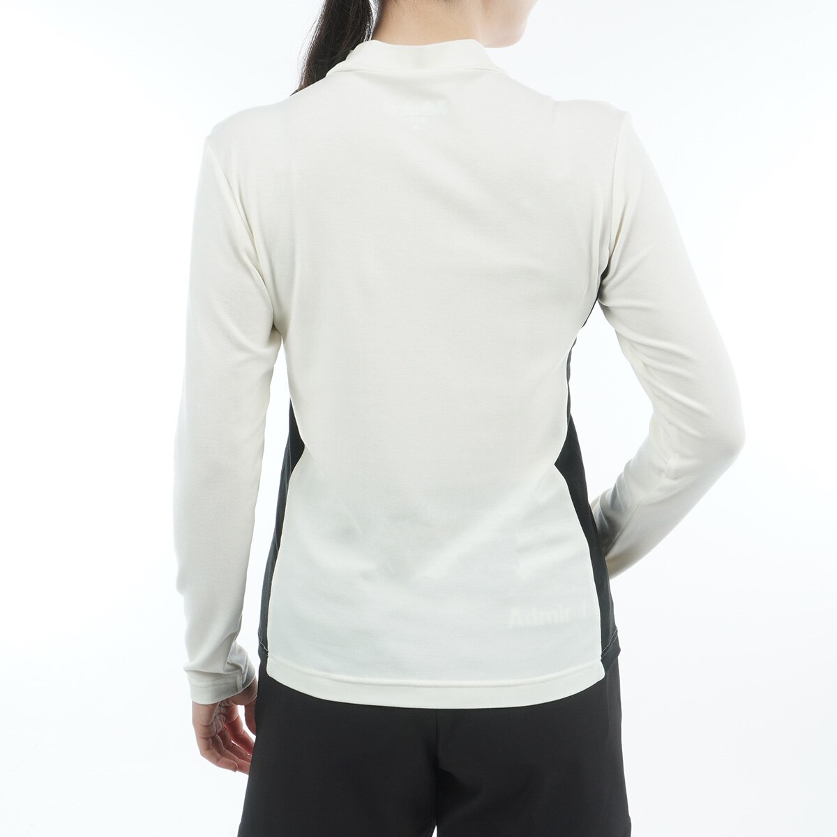 ストレッチ スエード起毛 モックネック長袖シャツ レディス(長袖シャツ