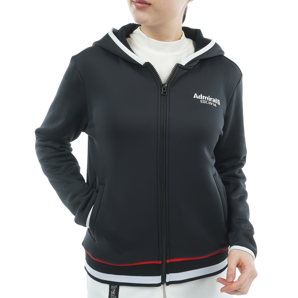 裏起毛 カルイシ 軽量ジップフーディーパーカー レディス(中間着