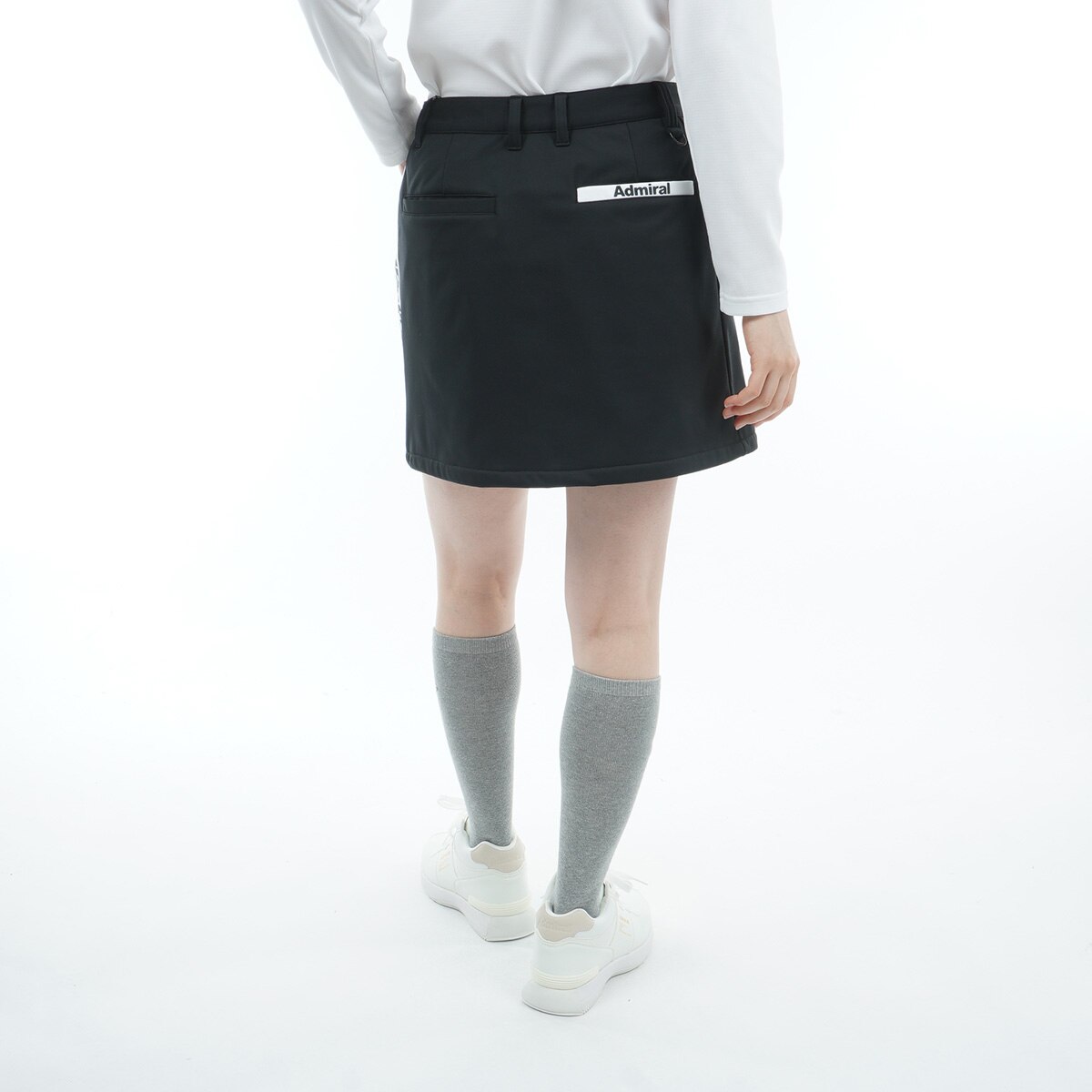 ストレッチ 防風フリース 裏起毛 ボンディングスカート レディス