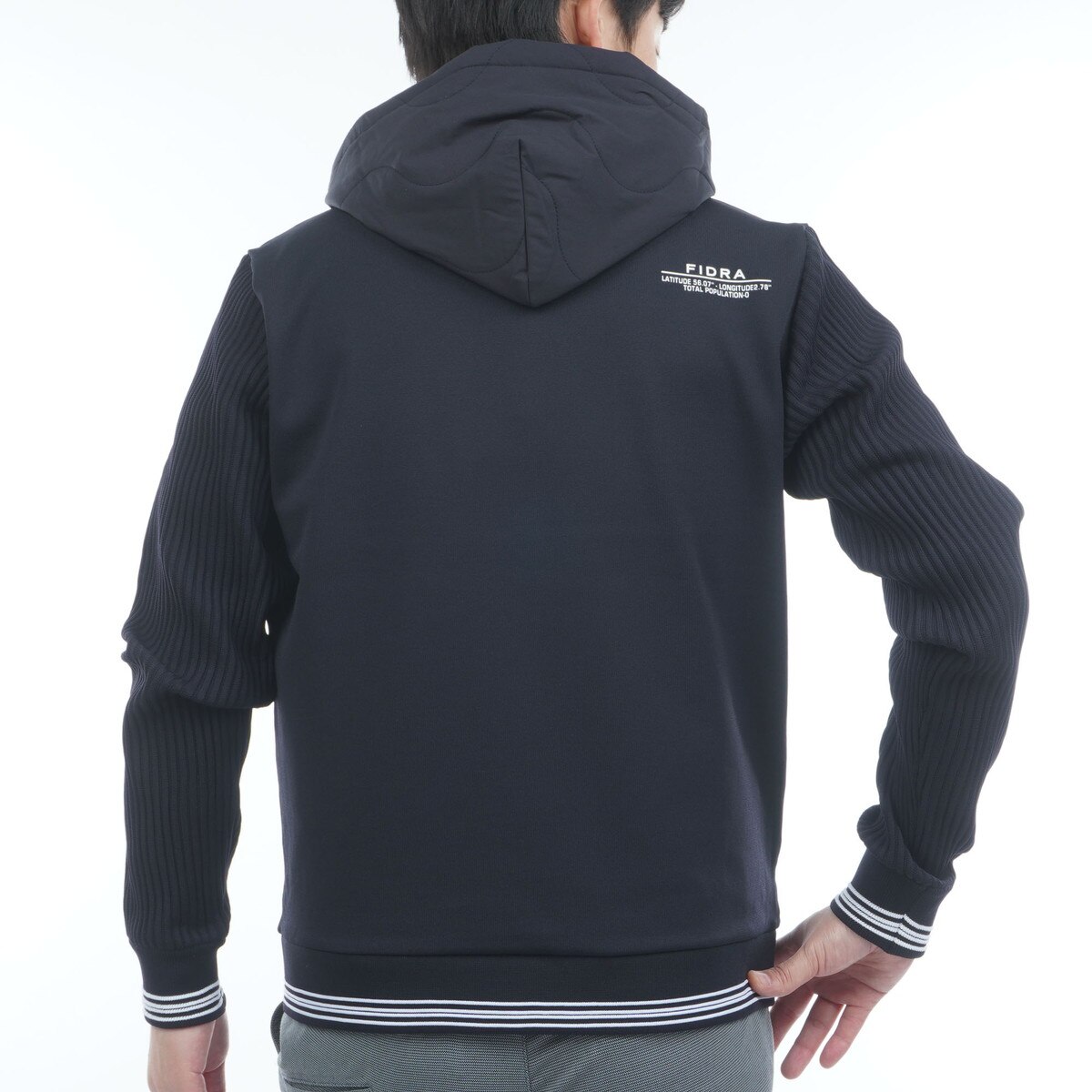 ストレッチ ニット軽量中綿ジャケット(アウター(ブルゾン、ウインド