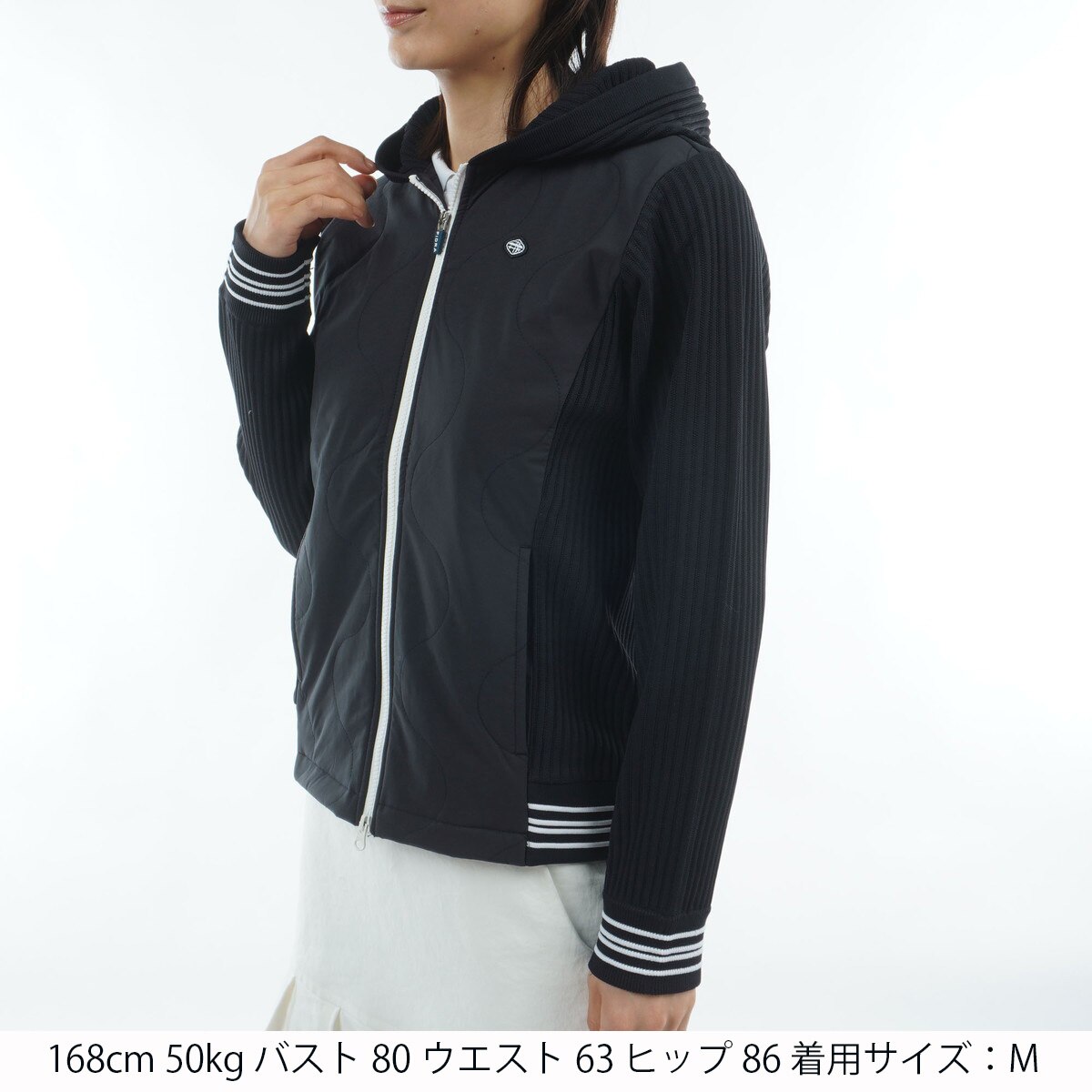ストレッチ ニット HX中綿ジャケット レディス(アウター(ブルゾン